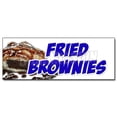 thumbnail image 1 of 12" FRIED BROWNIES DECAL sticker ice cream dessert whipped cream deep, 1 of 1