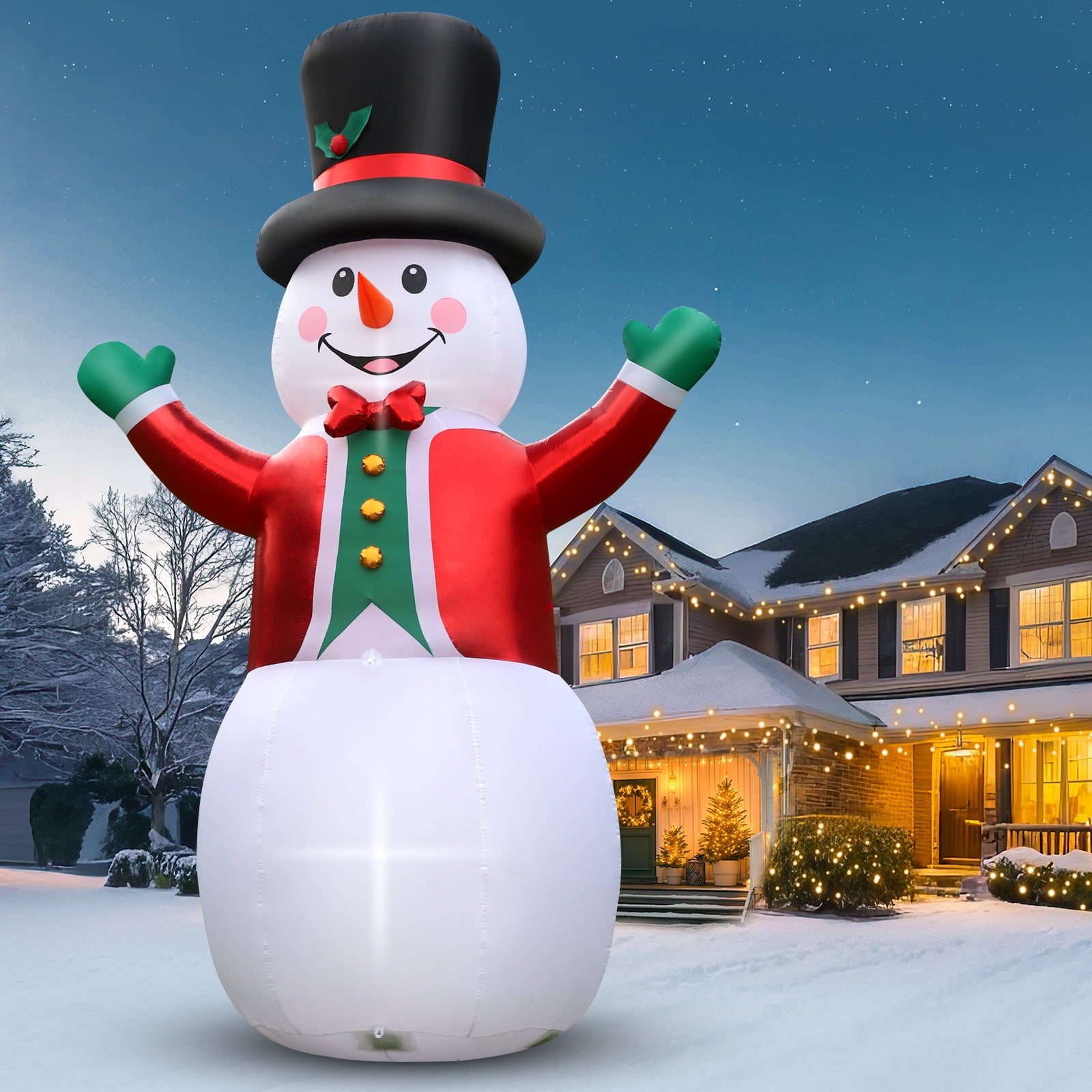 12 FT Christmas Inflatable Snowman Outdoor Decorations, Giant Blow up
