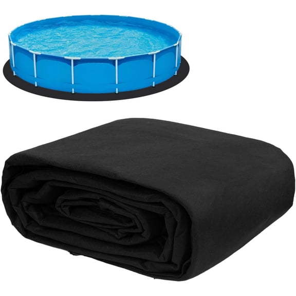 12 FT Pool Pad for Above Ground Pools, Pool Liner Pad Under Pools Mat for Above Ground Swimming Pools or Hot Tub Mat, Pool Ground Pad