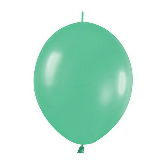 12" Fashion Green Link O Loon Balloons, Pack/50