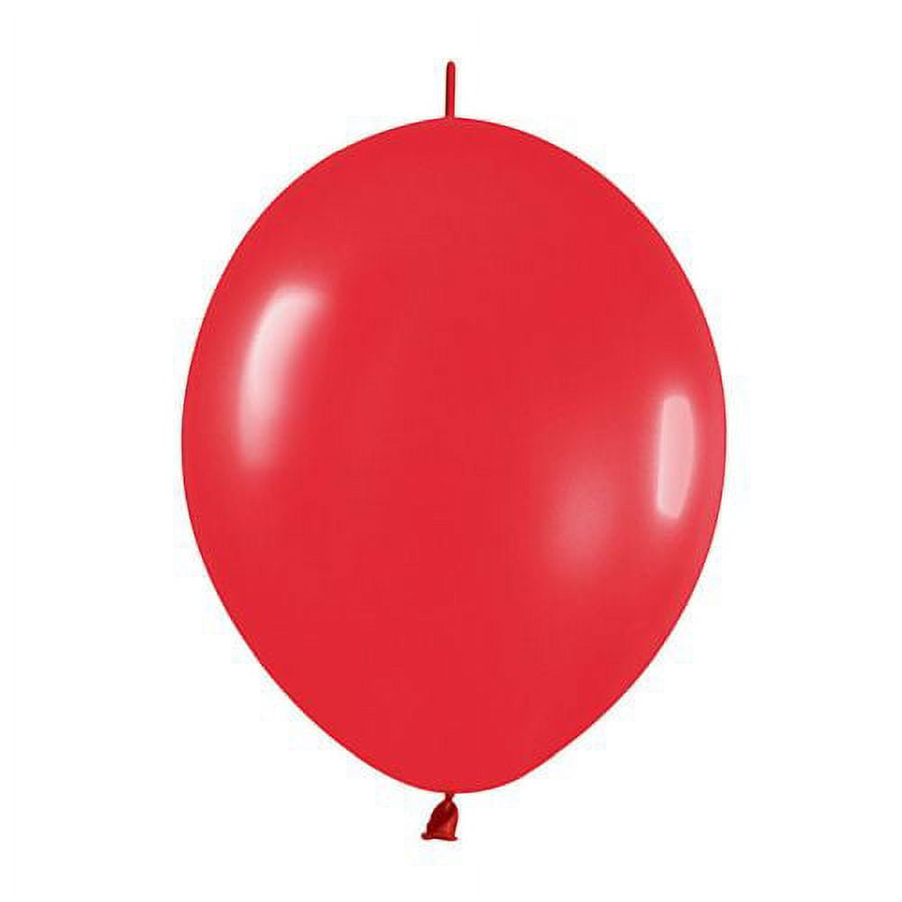 12" Fashion Red Link O Loon, Pack/50 Balloons