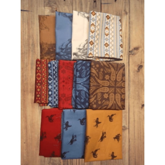 12 Fat Quarters - Assorted Back of the Chutes Fat Quarter Bundle (Single Bundle)