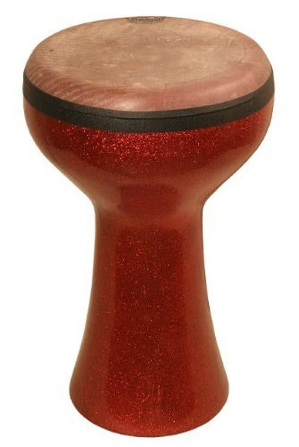 12" Fiberglass Doumbek Drum Red Sparkling w/ Case