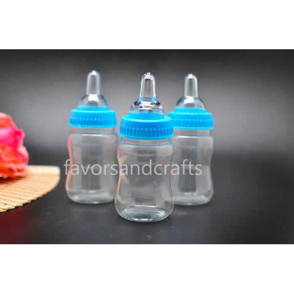 12 Fillable Jumbo Bottles for Baby Shower Favors Party Decorations