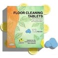 thumbnail image 1 of 12 Pack Floor Cleaning Tablets – Powerful Floor Cleaner Solution for Mops, Multi-Surface Cleaner for Ceramic & Vinyl Floors, Dissolvable Floor Cleaning Tablets for Hard Floors, Lemon Scented (1 Table, 1 of 4