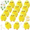 thumbnail image 1 of 12 Fluffy Chenille Chicks - Soft Plush Toys, 2.5 Inches, DIY Easter Egg Bonnet Decorations, Kids Party Favors, 1 of 10
