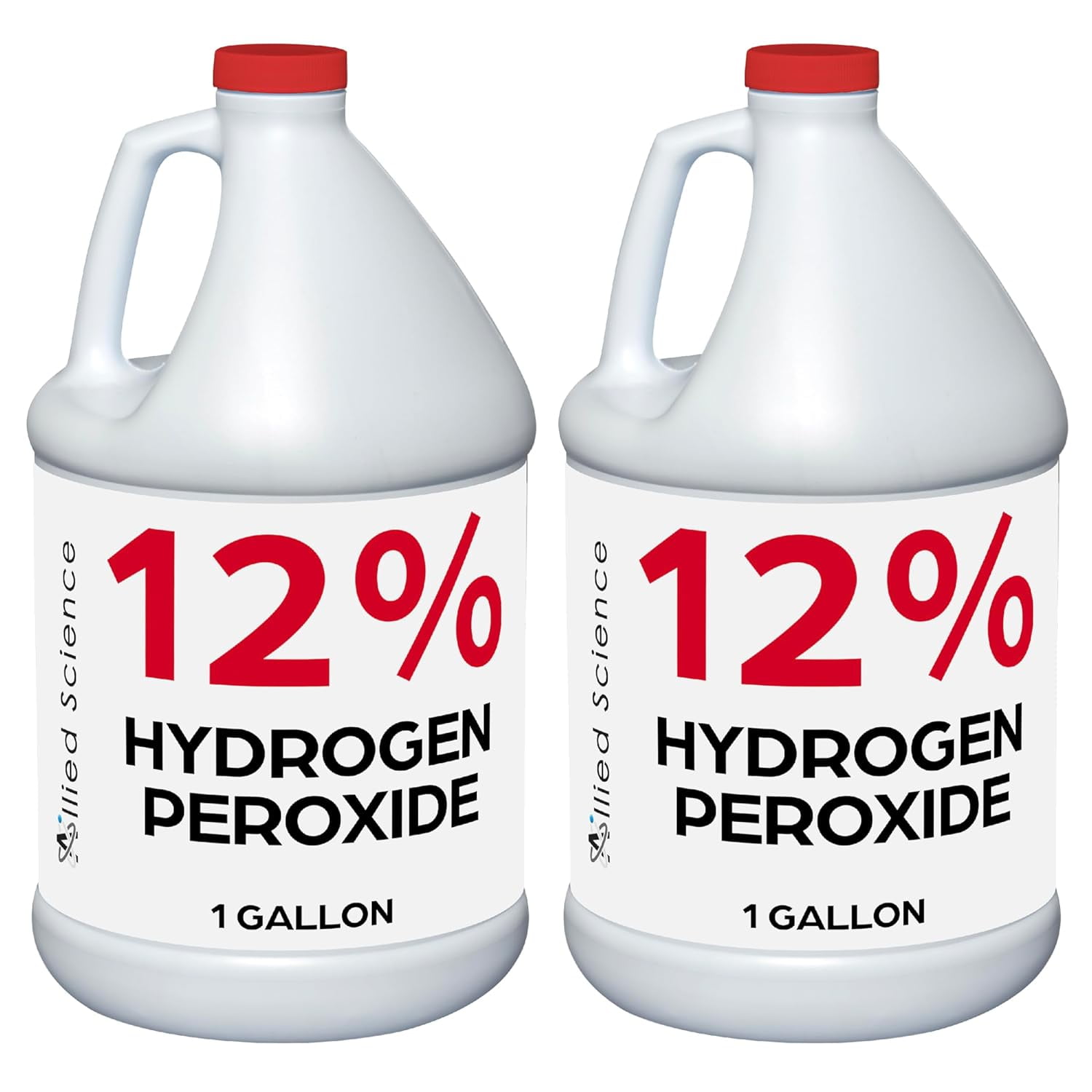 12% Food Grade Hydrogen Peroxide, 4X Stronger, Dilute and Use for Personal Care, Home, Kitchen, Bath, Carpet, Water Cleaner, Plant Treatment, 1 Gallon (2)