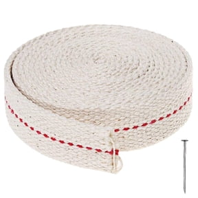 12 Foot Oil Lamp Wick, 4 Rolls 3/4" Inch Cotton Lantern Wick Oil Latern for Kerosene Burner Lighting & Paraffin Oil Wick (3 Foot per Roll)