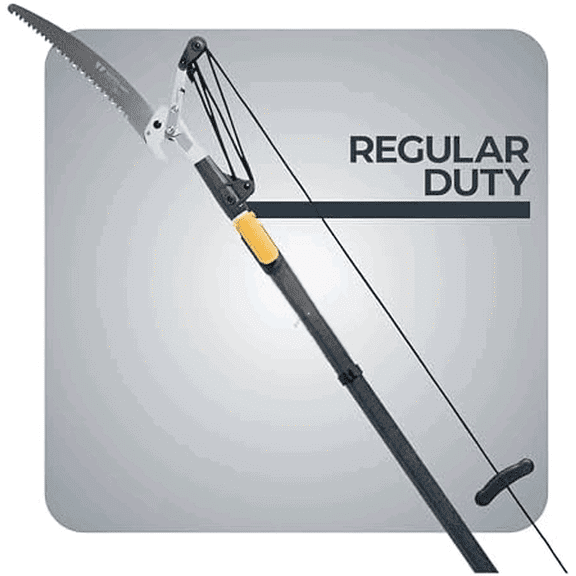 12 Foot Tree Pruner Extendable Pole Pruner with Bypass Cutting Head, Saw Blade, Double Lock System, Fiberglass and Aluminum Poles, Cord Management, Compound Pulley System$$Garden & Patio