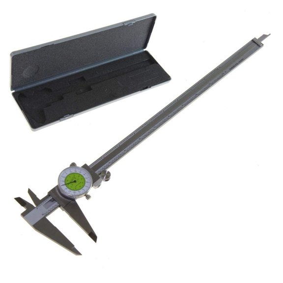12" Fractional & Decimal Inch Combination Dial Caliper