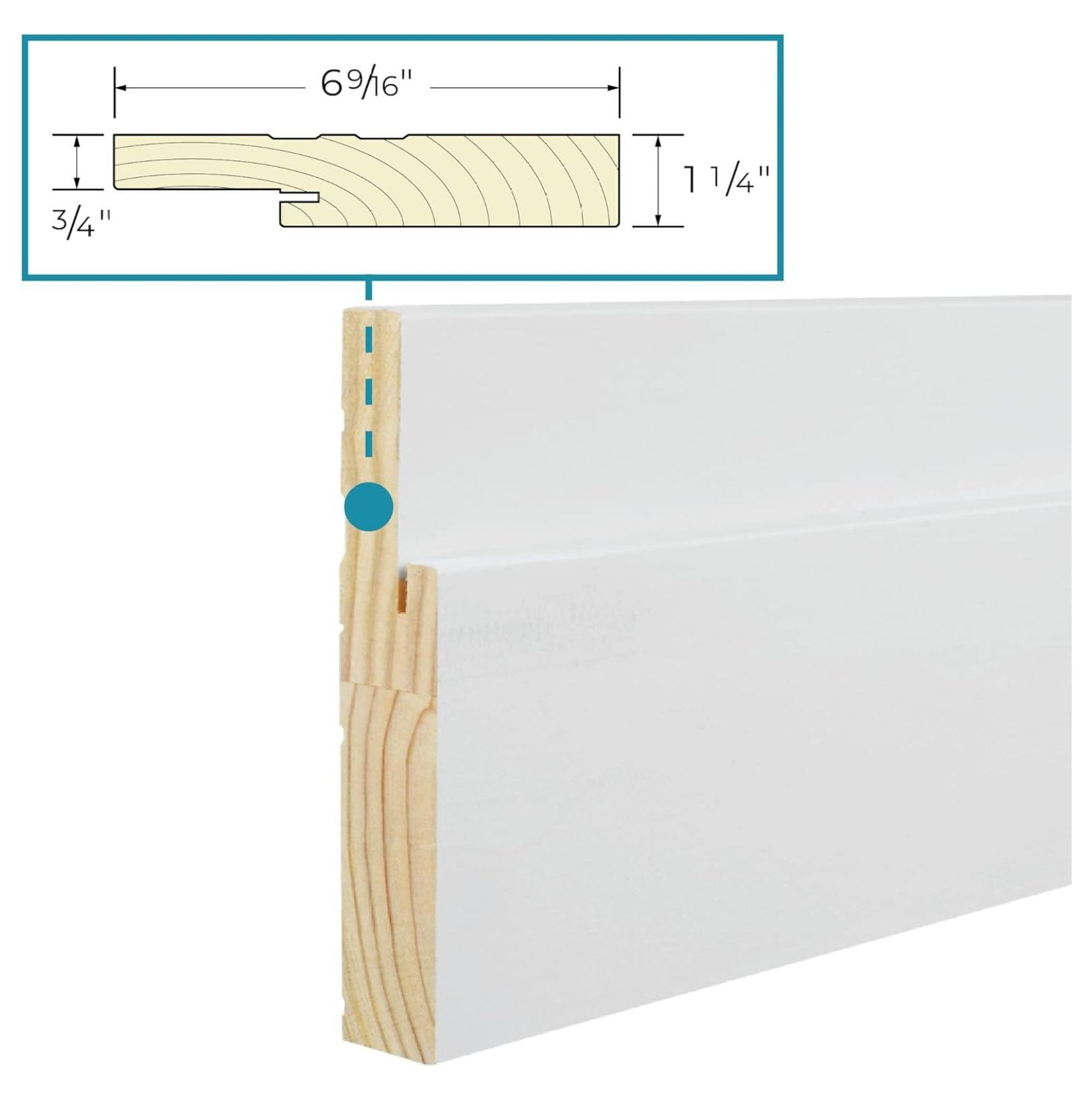 12" FrameSaver Exterior Door Frame Rot Repair Kit, 69/16" Jamb Width