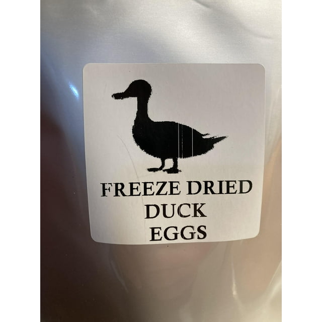 12 Freeze Dried Duck Eggs approximately 8 oz