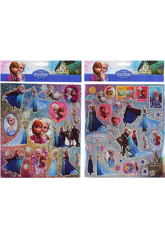 12 Frozen Big Size Stickers