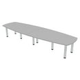 thumbnail image 1 of 12X4 Arc Boat Conference Room Table with Power Modules And Post Legs, 1 of 5