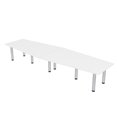 thumbnail image 1 of 12 Ft Hexagon Irregular Conference Table With Power And Data Post Legs, 1 of 5