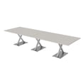 thumbnail image 1 of 12 Ft Rectangular Modular Conference Table With X Bases Power And Data, 1 of 5