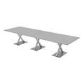 thumbnail image 1 of 12 Ft Rectangular Modular Conference Table With X Bases Power And Data, 1 of 5