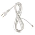 12 Ft White Lamp Cord, Vinyl Covered Replacement Electrical Wire, DIY