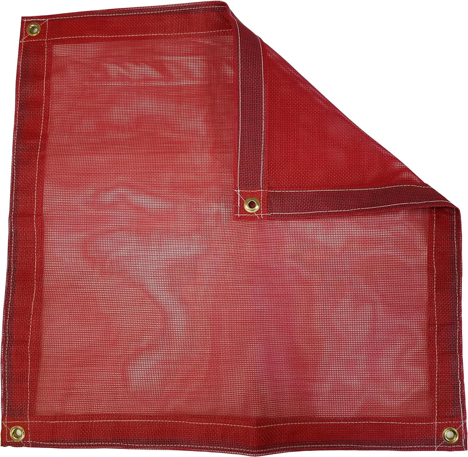 12 Ft. X 24 Ft. Red 10 Oz. Vinyl Coated Mesh Tarp