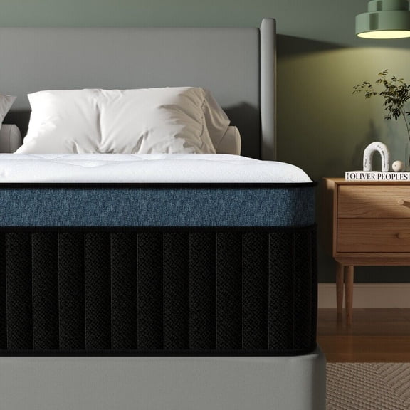 12" Full Hybrid Mattress CertiPUR-US Certified Memory Foam Pocket Spring Mattress Medium Firm in a Box