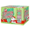 thumbnail image 1 of (12) Fun Sweets Holiday Cotton Candy Variety Pack, 2oz Tub Fluffy Candy Cane Vanilla Snow  Hot Cocoa Flavored Halloween Trick-or-Treat Party Favors Christmas Stocking Stuffer & CUSTOM Storage Carrier, 1 of 7