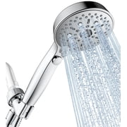12 Functions Shower Head with handheld, High Pressure Detachable Shower Head Set with Hose ON/Off Button for Pets Dog Bath, Adjustable Bracket Rubber Washers Chrome