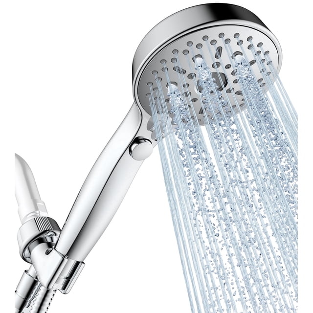 High Five Programa 12 Functions Shower Head with handheld, High Pressure Detachable Shower ...