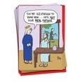 thumbnail image 1 of 12 Funny Merry Christmas Cards Pack (1 Design, 12 Cards) - Not Your Real Father B1183, 1 of 7