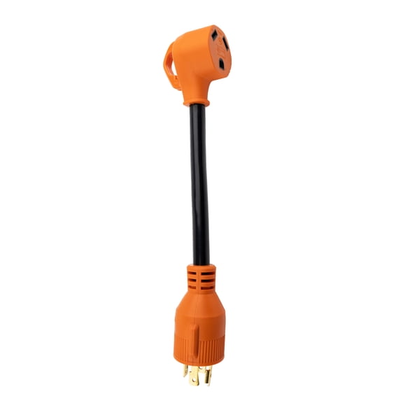 12" GENERATOR ADAPTER CORD - 30 A MALE 4 PRONG TO 30 A FEMALE