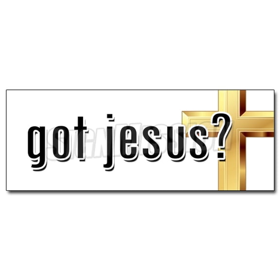 12" GOT JESUS DECAL sticker christ church christian religion religious pastor
