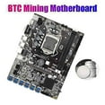 12 GPU B75 Mining Motherboard+CPU+Power Cable+Switch Cable+SATA Cable