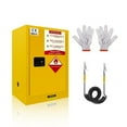 thumbnail image 1 of 12 Gallon Flammable Liquid Storage Cabinet: Double-Walled, Corrosion-Resistant, for Garage Use, 1 of 5
