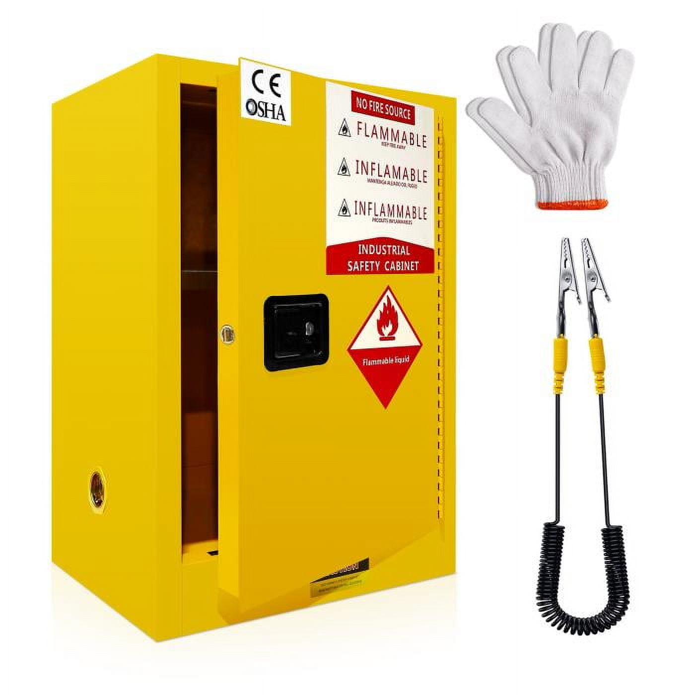 Curated visual reference: Galvanized Cabinet Organizers Reference: 12 Gallon Galvanized Steel Flammable Liquid Storage Cabinet Flammable