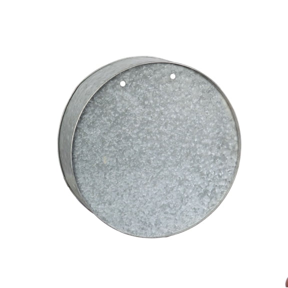 12" Galvanized Wall Planter