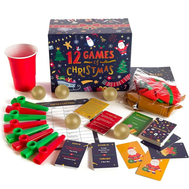 12 Games of Christmas 12 Hilarious Christmas Games Family Games Pack
