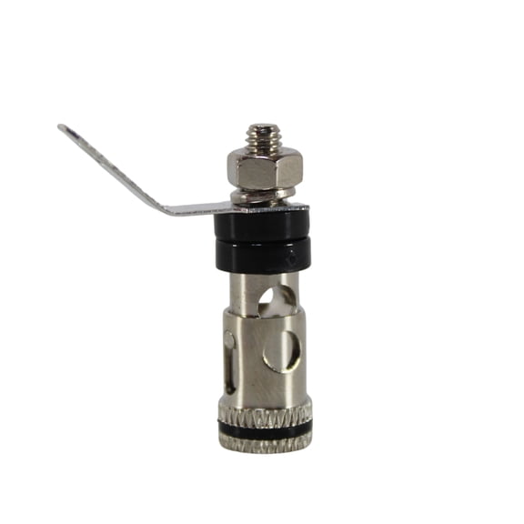 12 Gauge Brass/Nickel Plated Negative (Black) Push Terminal