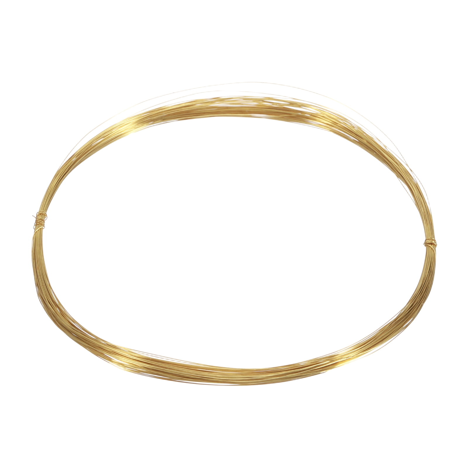 12 Gauge Brass Round Wire, 30 ft Craft Tarnish Resistant Beading Wires