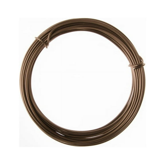 12 Gauge Matte Brown Anodized Aluminum Wire - 39ft
