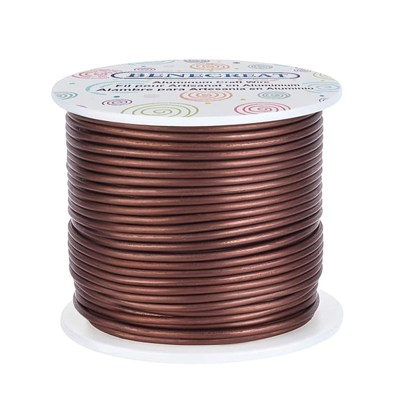 12 Gauge Matte Jewelry Craft Wire 100 Feet Resistant Aluminum Wire for Holding Easter Eggs Beading Sculpting Model Making Brown Camel 1roll