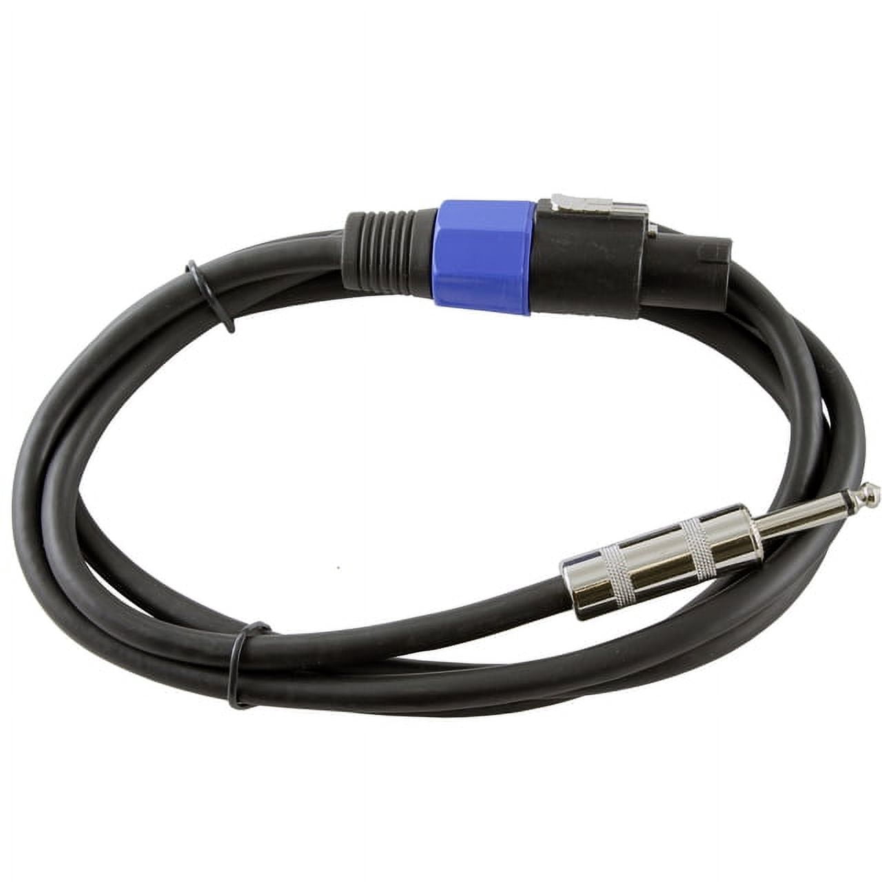 12 Gauge Speaker Cable 6ft long: Speakon - 1/4" - Walmart.com