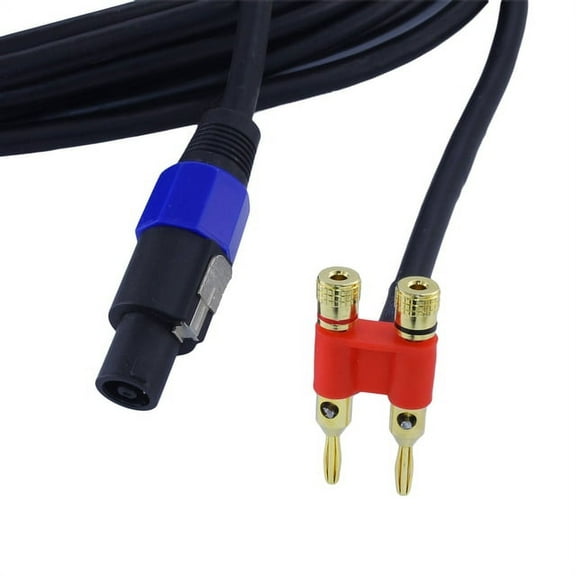 12 Gauge Speaker Cable 6ft long: Speakon - Banana
