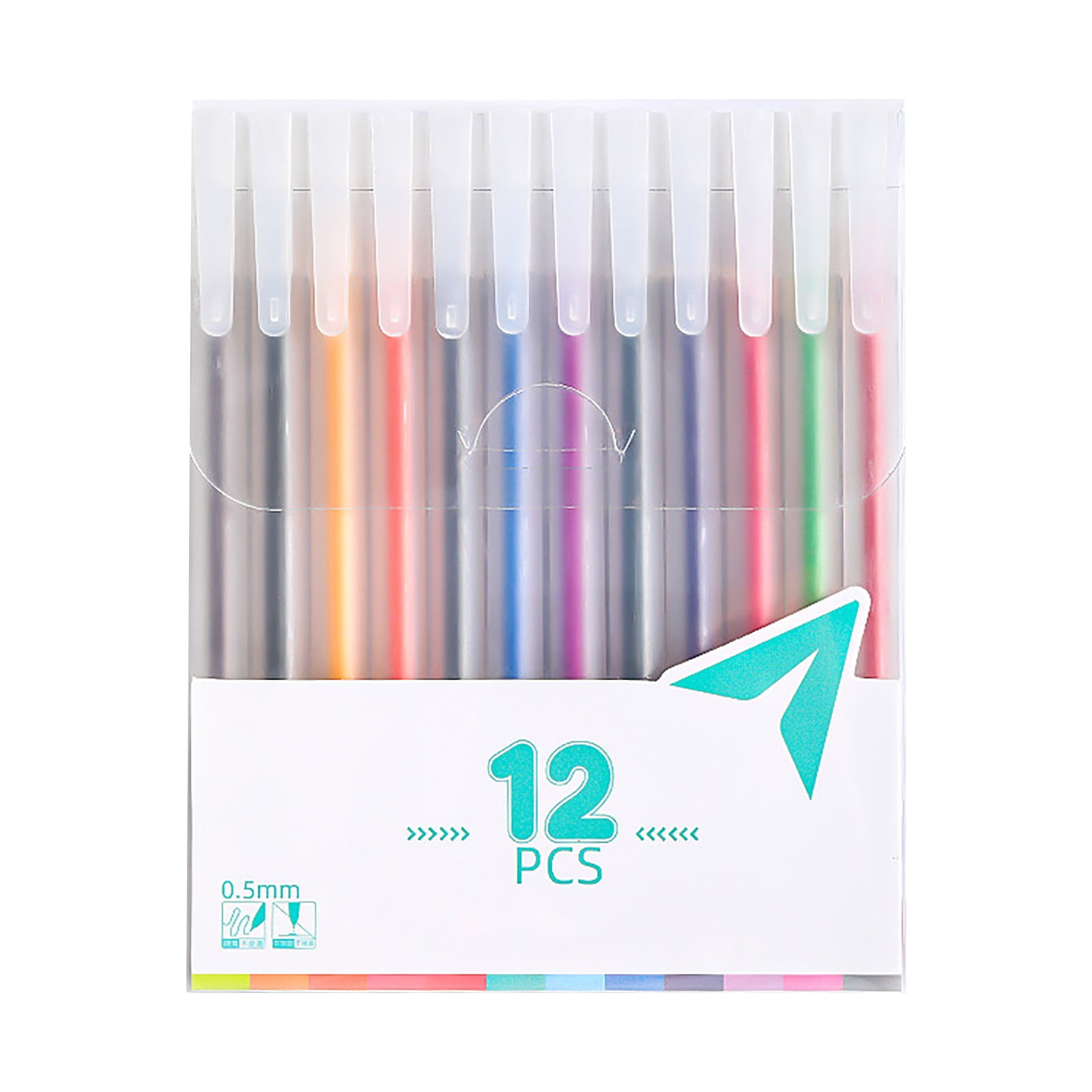 12 Gel Pens Set Student Ballpoint Pen Color Writing Pens With 4ml Ink