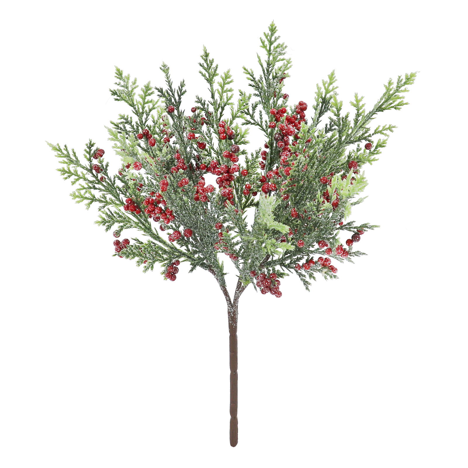 12" Glittery Red Juniper Berry Pick by Ashland - Christmas Florals for Home Dcor and Crafting