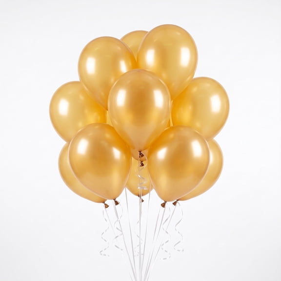 12" Gold Latex Balloons, 72 Pieces, by Way To Celebrate
