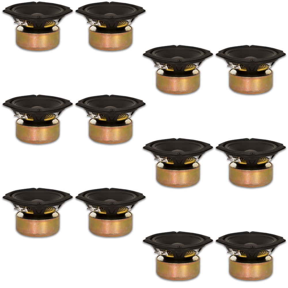 12 Goldwood Sound GW-205/8S Shielded 5.25" Woofers 130 Watt each 8ohm Replacement Speakers