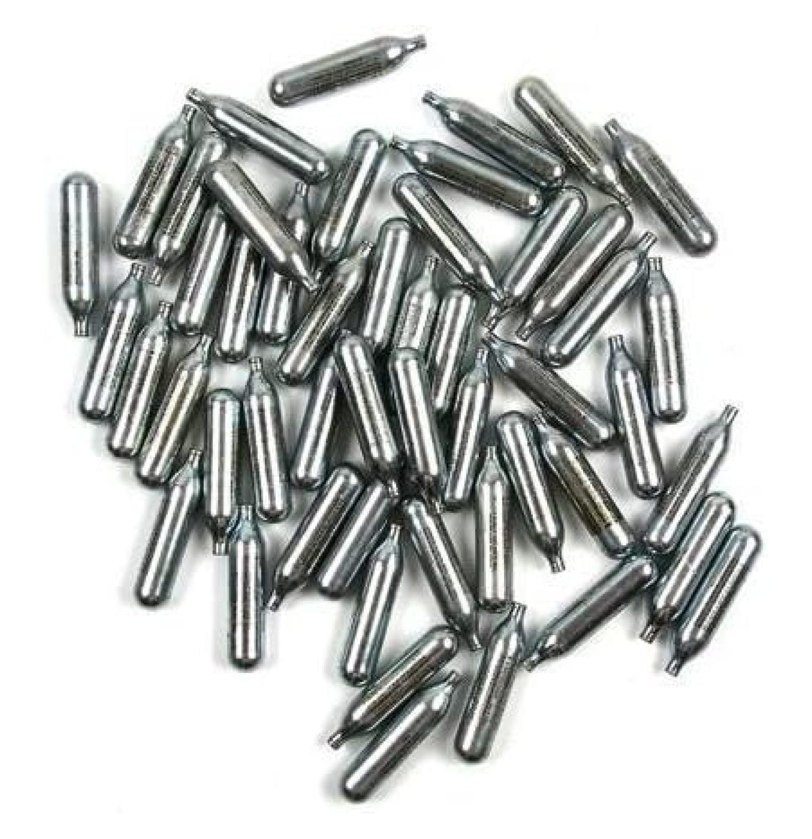 12 Gram CO2 Cartridges - 50 Pack | Unthreaded CO2 Powerlets for Airsoft & BB Guns | Compatible with Most 12g CO2 Powered Guns | Reliable Airsoft Accessories