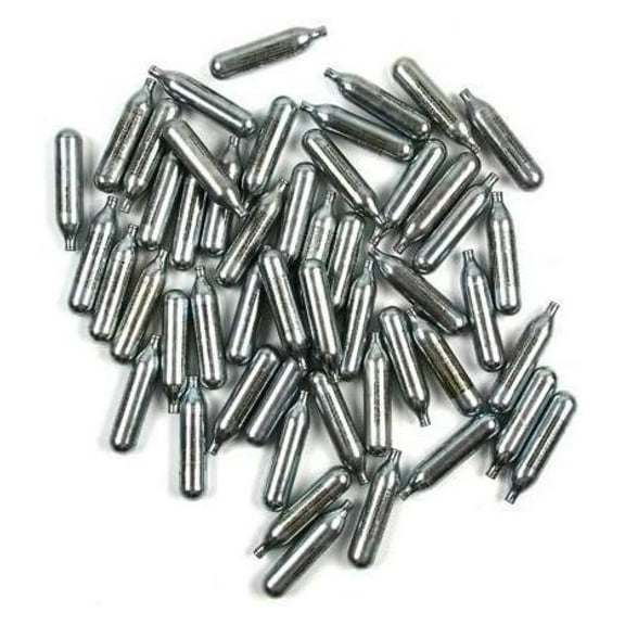 12 Gram CO2 Cartridges - 50 Pack | Unthreaded CO2 Powerlets for Airsoft & BB Guns | Compatible with Most 12g CO2 Powered Guns | Reliable Airsoft Accessories