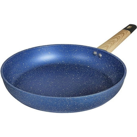 12" Granite Nonstick Frying Pan Omelet Skillet Cookware (Induction Compatible) (Ocean Blue)