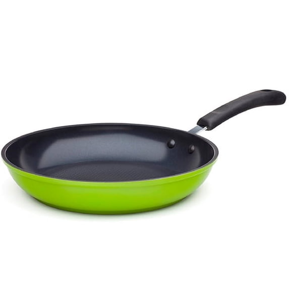 12" Green Ceramic Frying Pan by Ozeri – 100% , , APEO, GenX, NMP and NEP-Free German-Made Coating