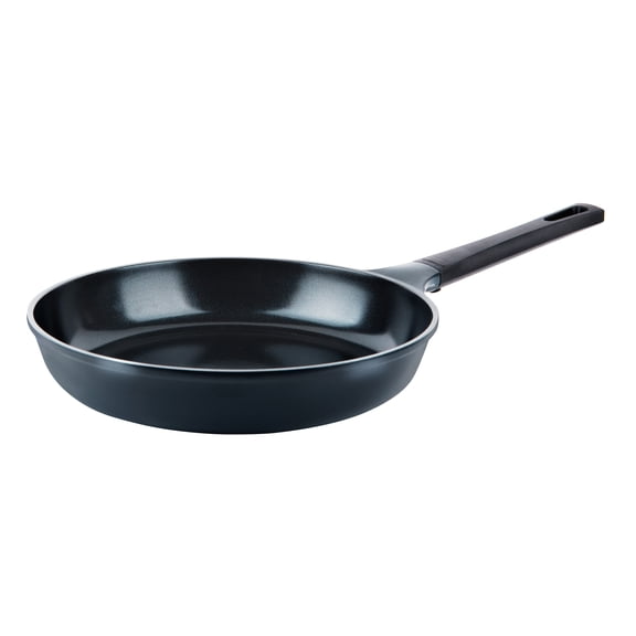 12" Green Ceramic Frying Pan by Ozeri, with Smooth Ceramic Non-Stick Coating, Vulcan Black